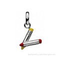 Lady lipstick style pendant alloy making pendant with paint